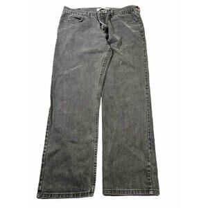 Vintage Lee Jeans 40x32 Black Regular Straight‎ Western USA Denim Pants